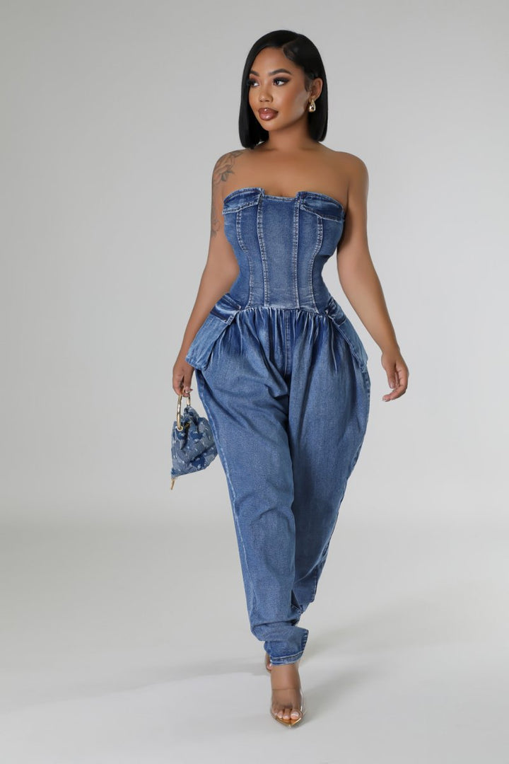 Meliza Tube Stretch Jumpsuit