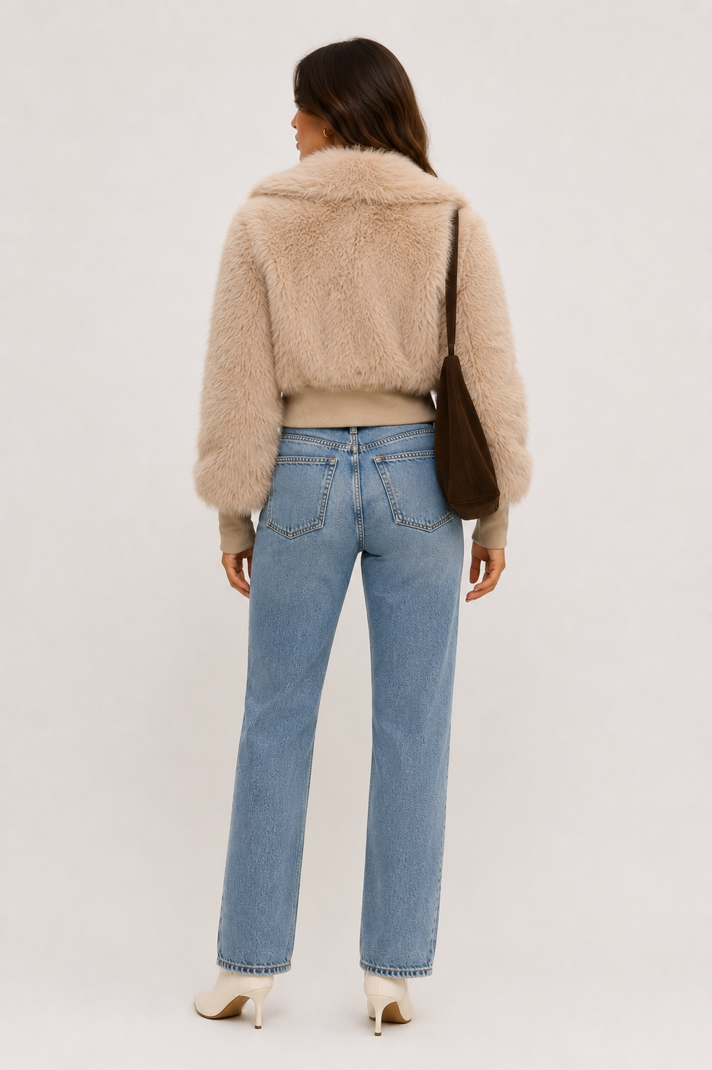 The Aubrey Faux Fur Zipper Jacket