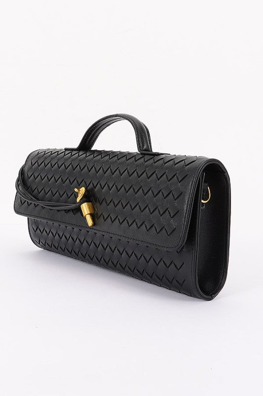 Uptown Woven Convertible Handbag