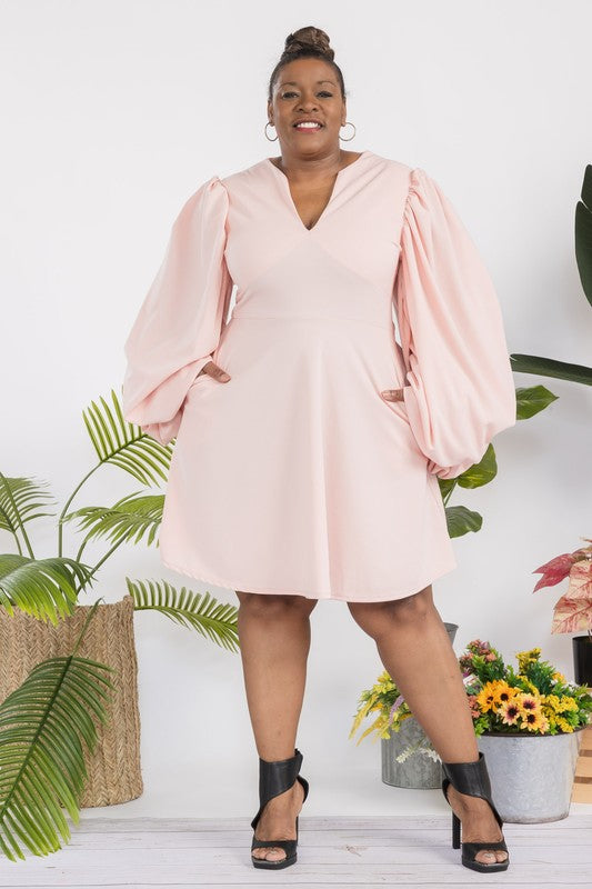 Holly Balloon Sleeve Dress