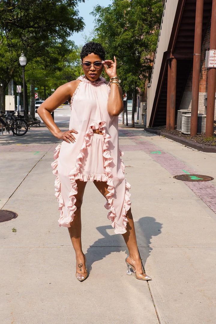 Penelope Delicate Ruffle Skirt Set