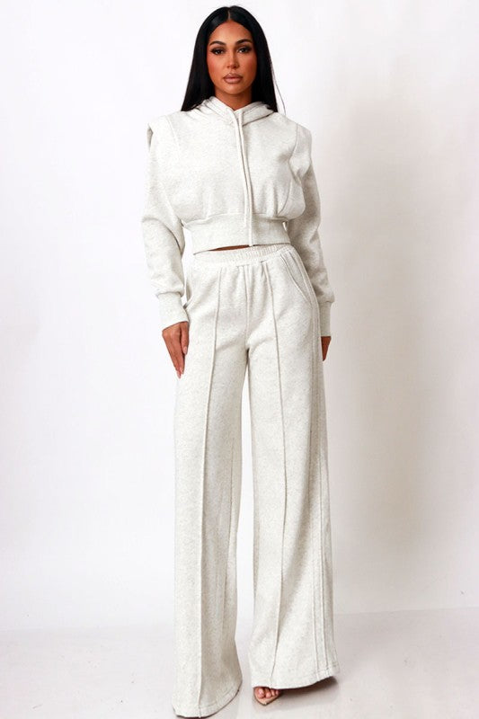 The Perfect Mix Velvety Soft Jogger Set (Grey)