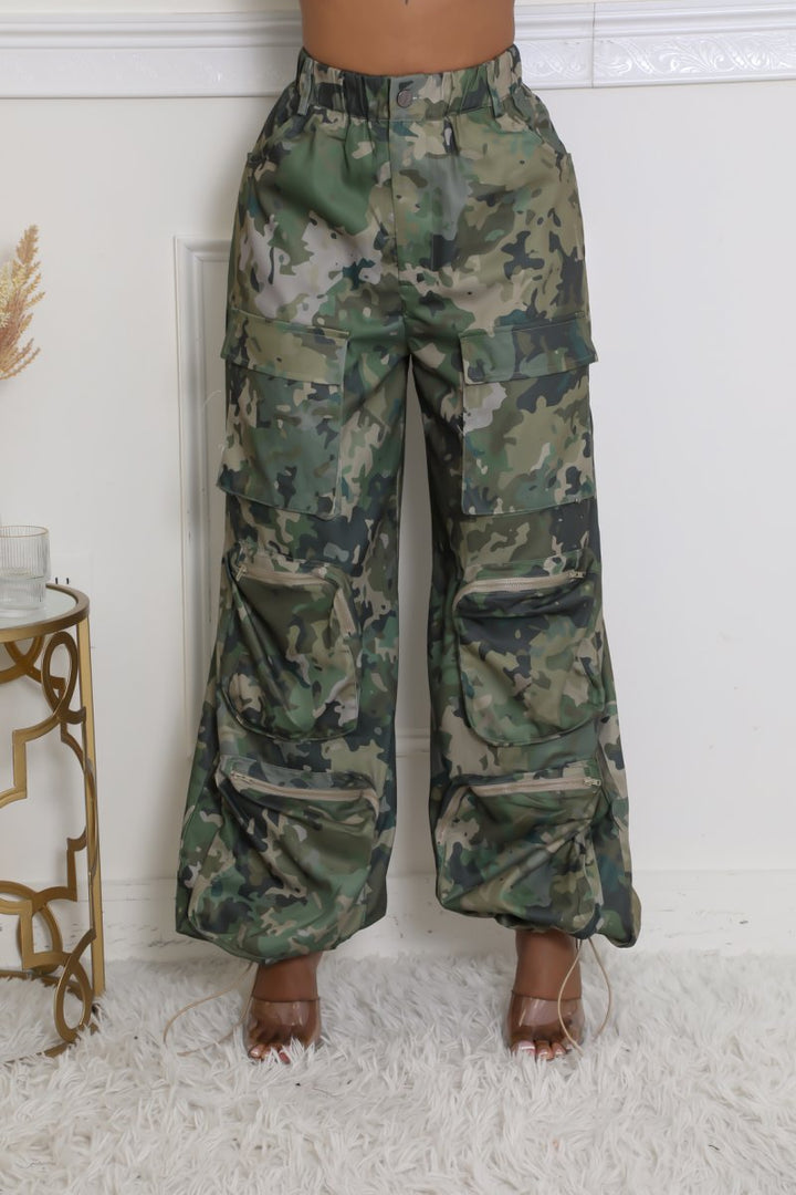 Ready to Go Camo Drawstring Pants