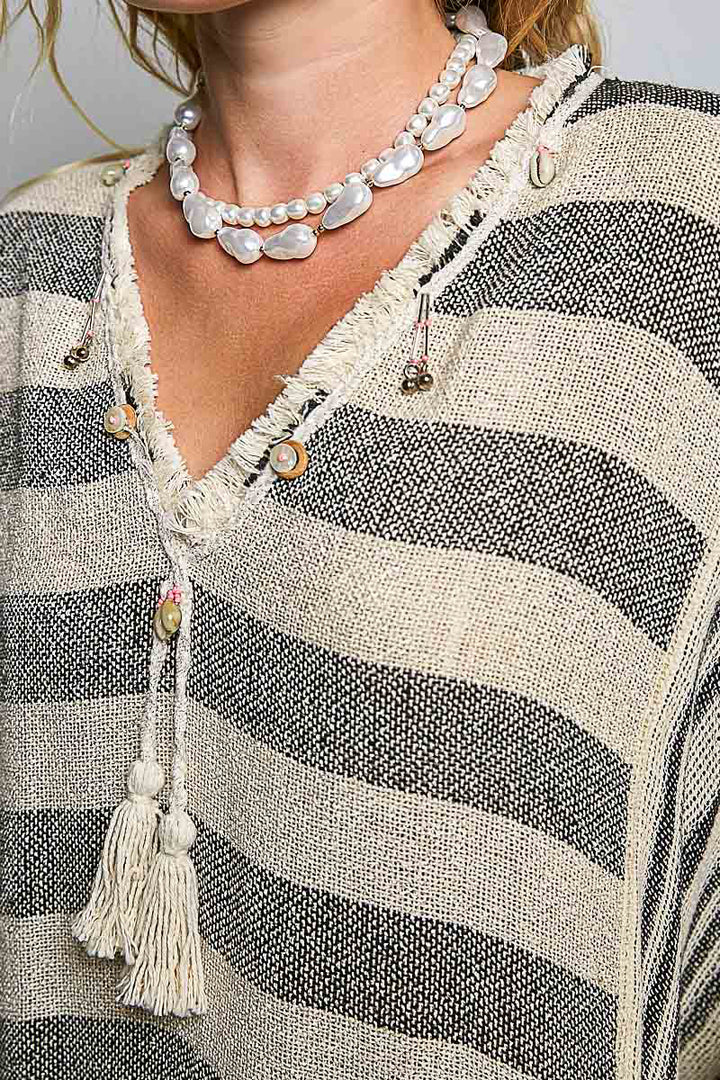 Boho Breeze Oversized Fringe Top