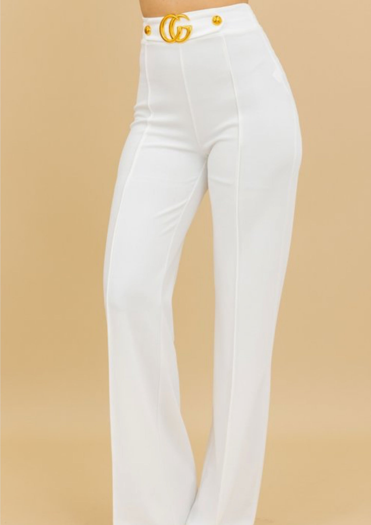 Gold CG creased Flare Pants (More Colors)