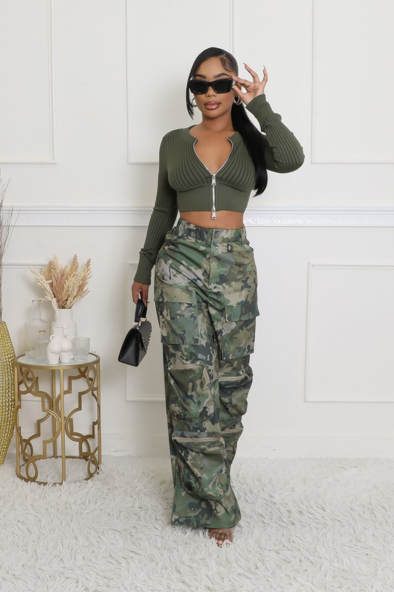 Ready to Go Camo Drawstring Pants