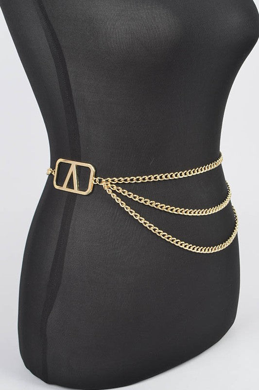 Hanging Layered Chain Belt