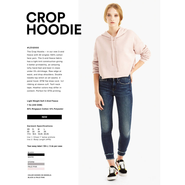 Bougie Blessed Crop Hoodie