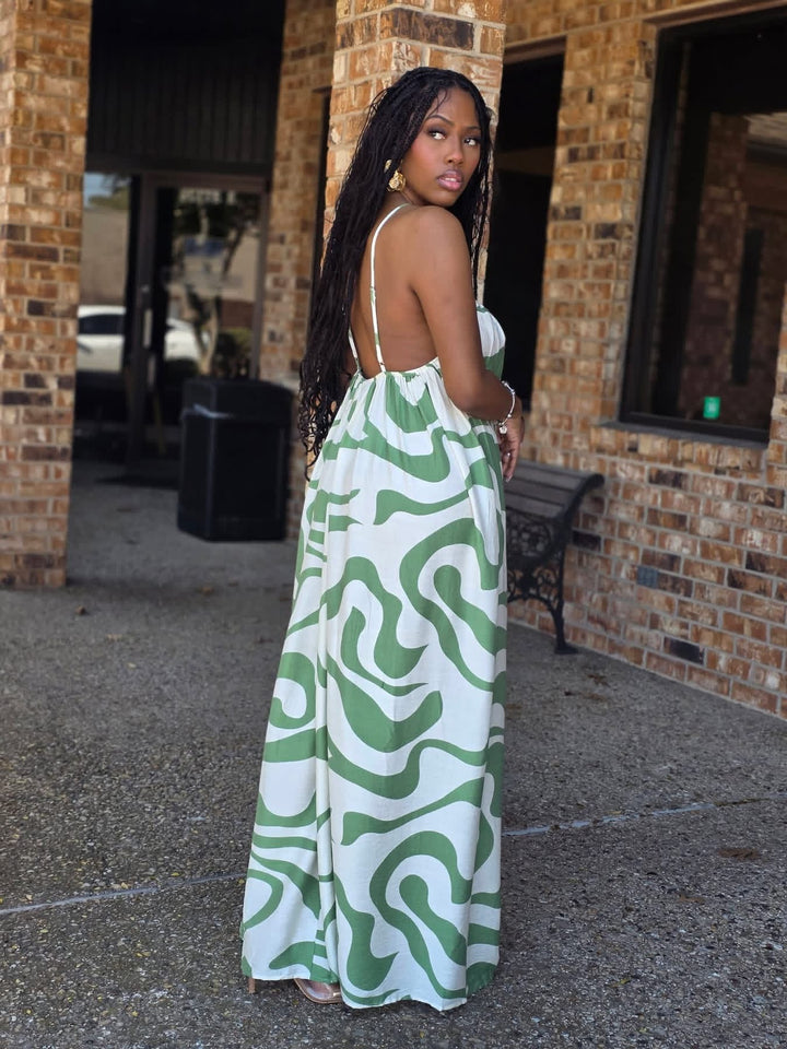 Swirl Wide Leg Jumpsuit