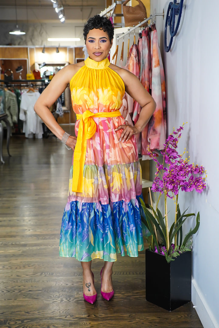 Spring Lake tiered Maxi Dress