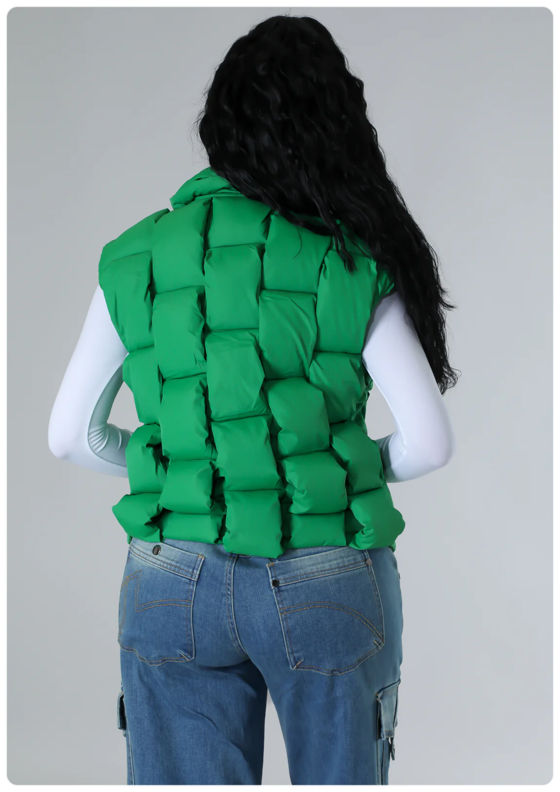 Emerald green puffer clearance vest