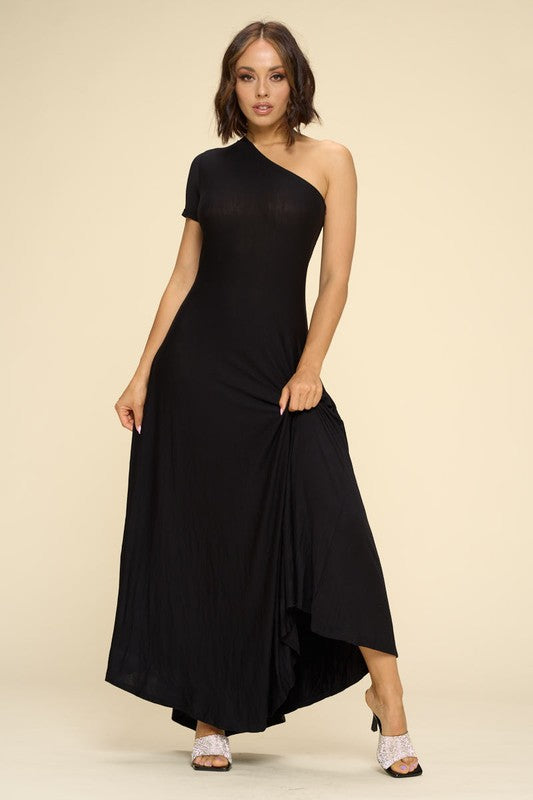 Essential Half Shoulder Dress