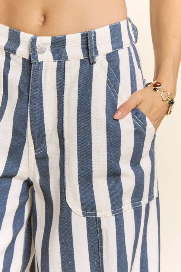 The Boardwalk Stripe Wide Leg Pants