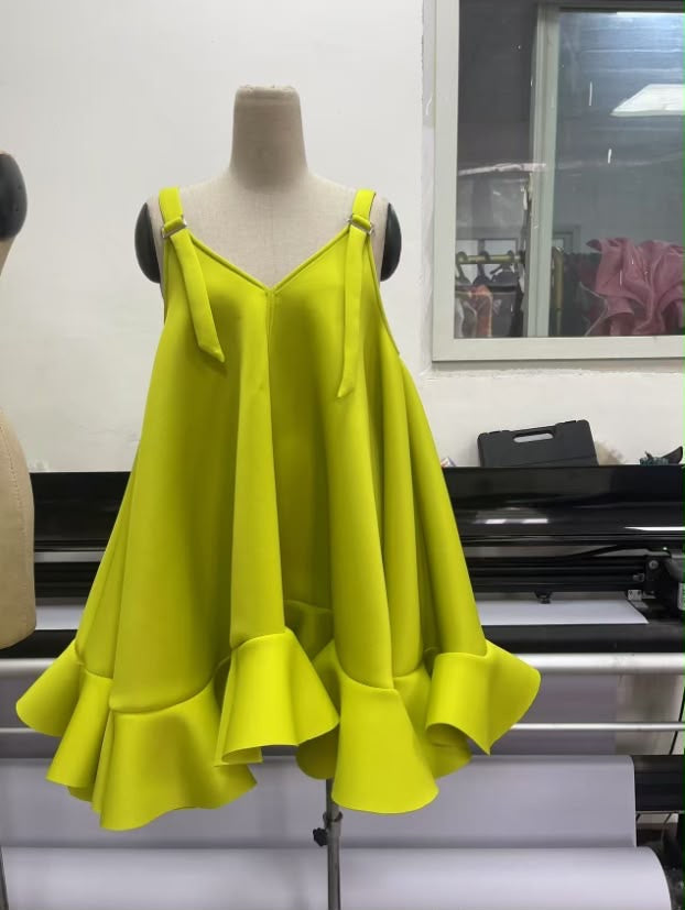Twirl &amp; Tell Ruffle Swing Dress