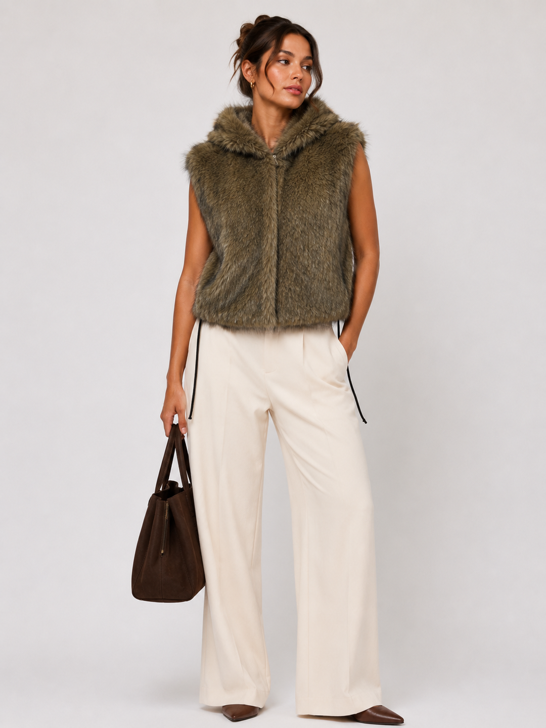 The Verona Faux Fur Vest