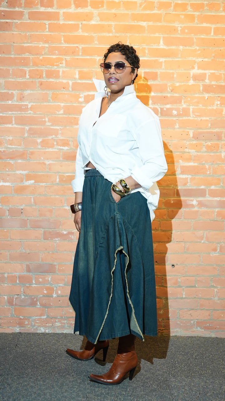 Ring the Bell Wide Leg Jean (Black)