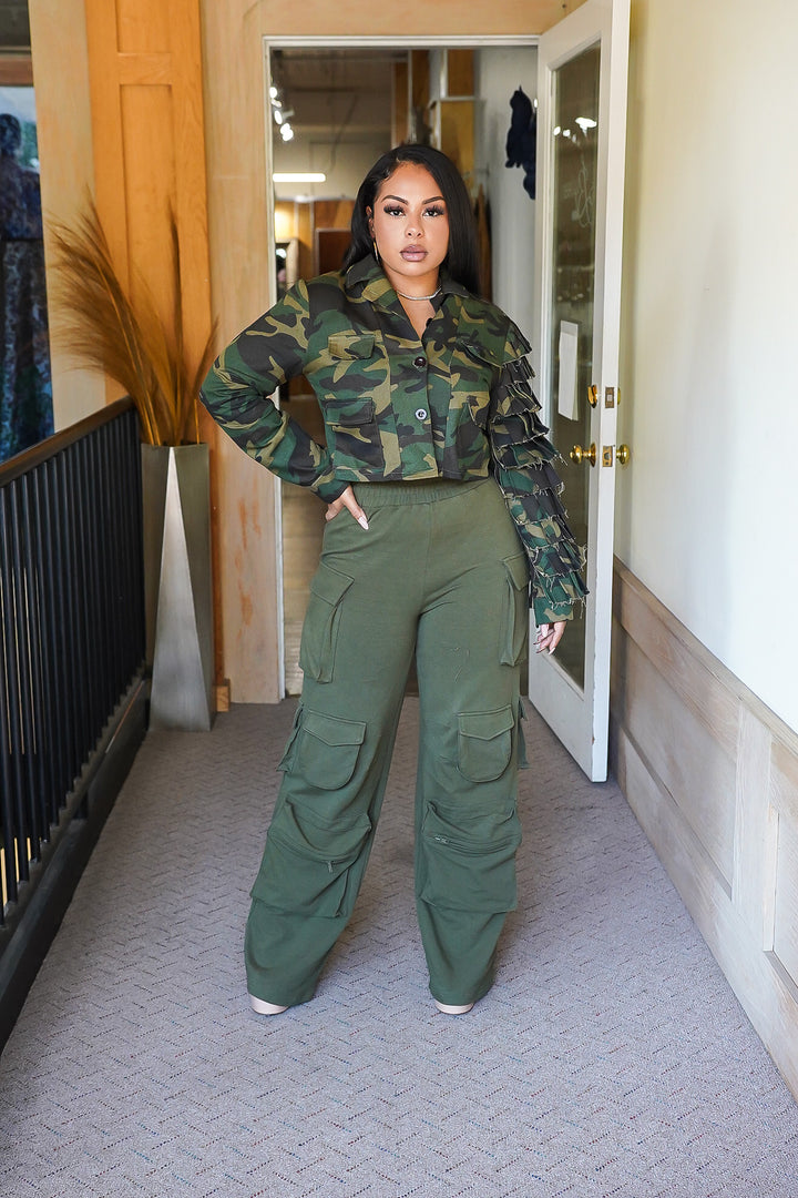 Comfy Big Pockets Cargo pants (Khaki)