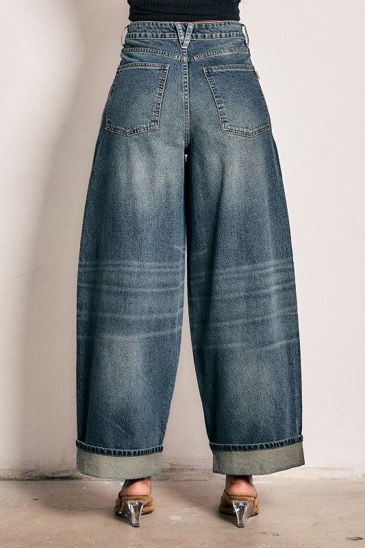 The Curve Appeal Cuffed Barrel Jean