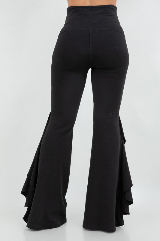 Break away ruffle Wide leg legging
