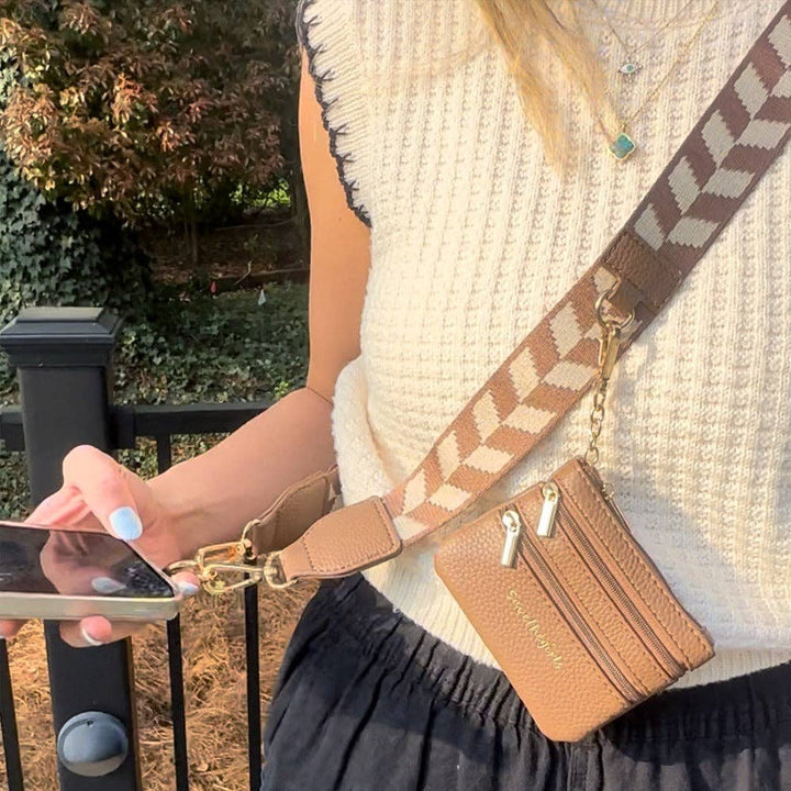 Clip &amp; Go Strap w/Zippered Pouch Chevron