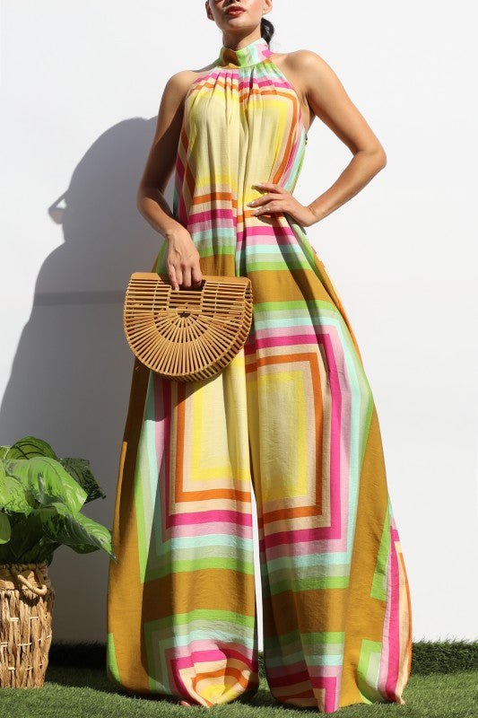 Sunset Mirage Palazzo Jumpsuit