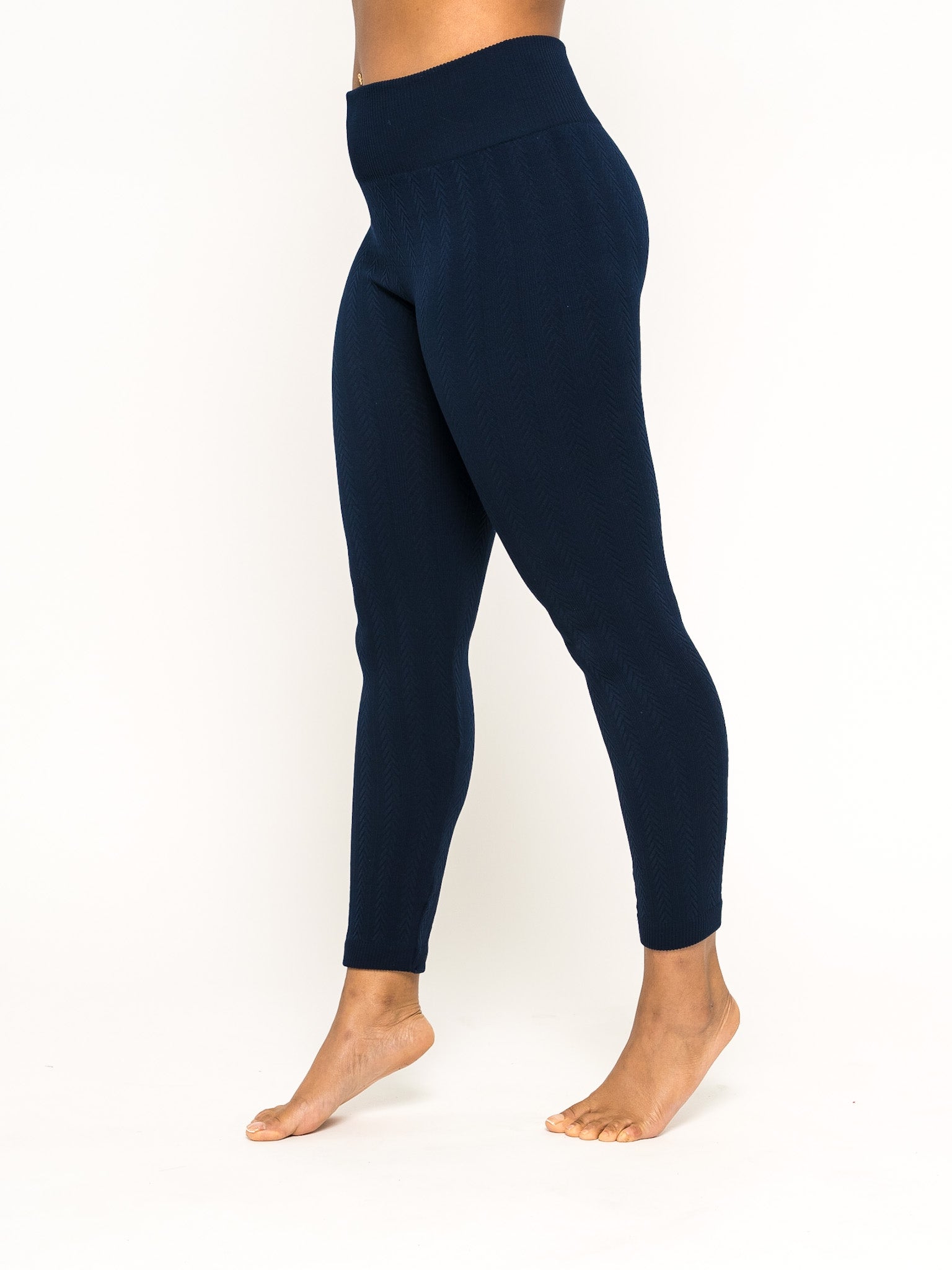 Fleece lined 2024 navy leggings