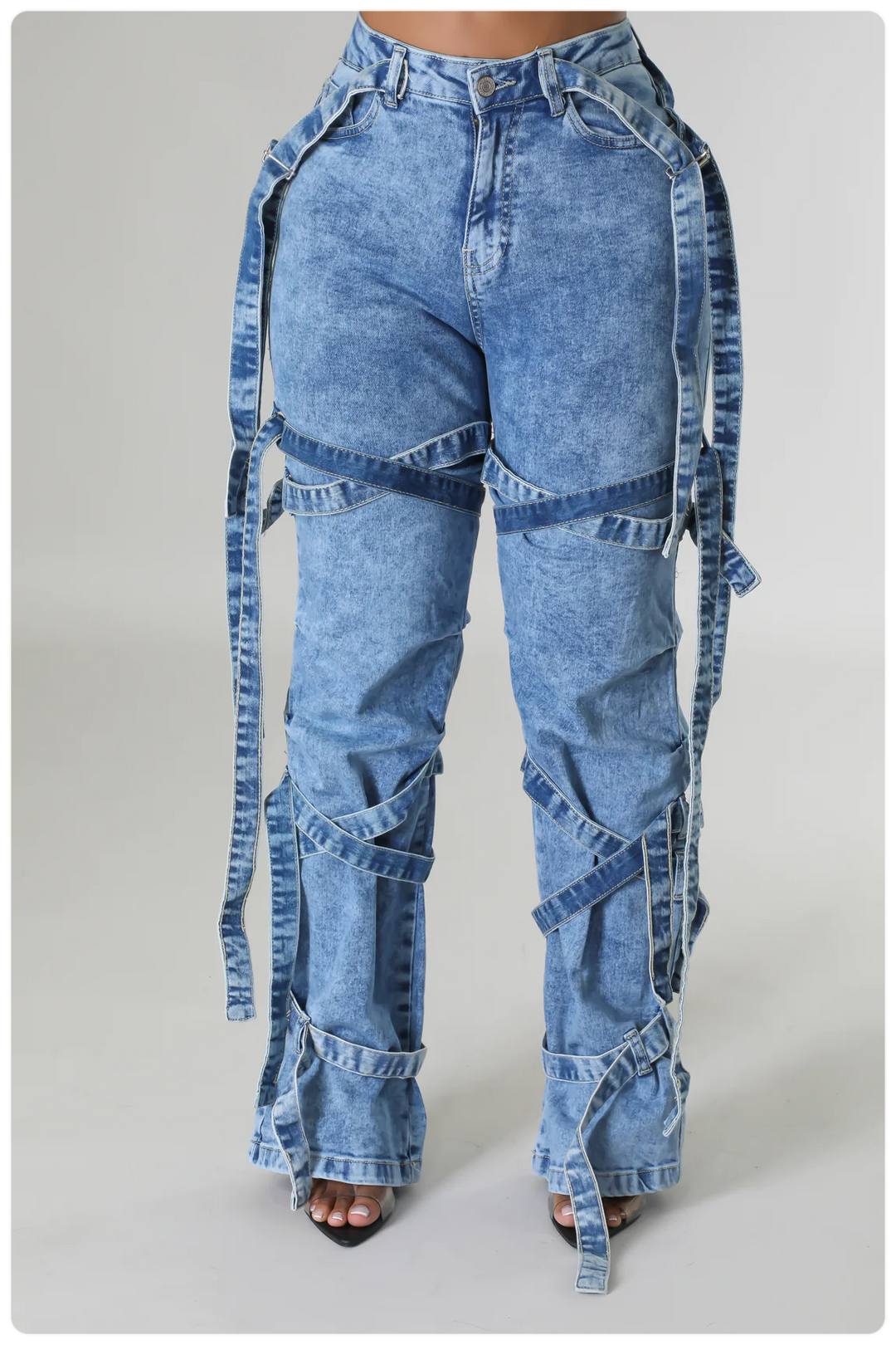 Kali Strap Babe Washed Jeans