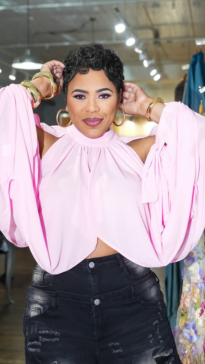 Hanging Around Open Shoulder Top