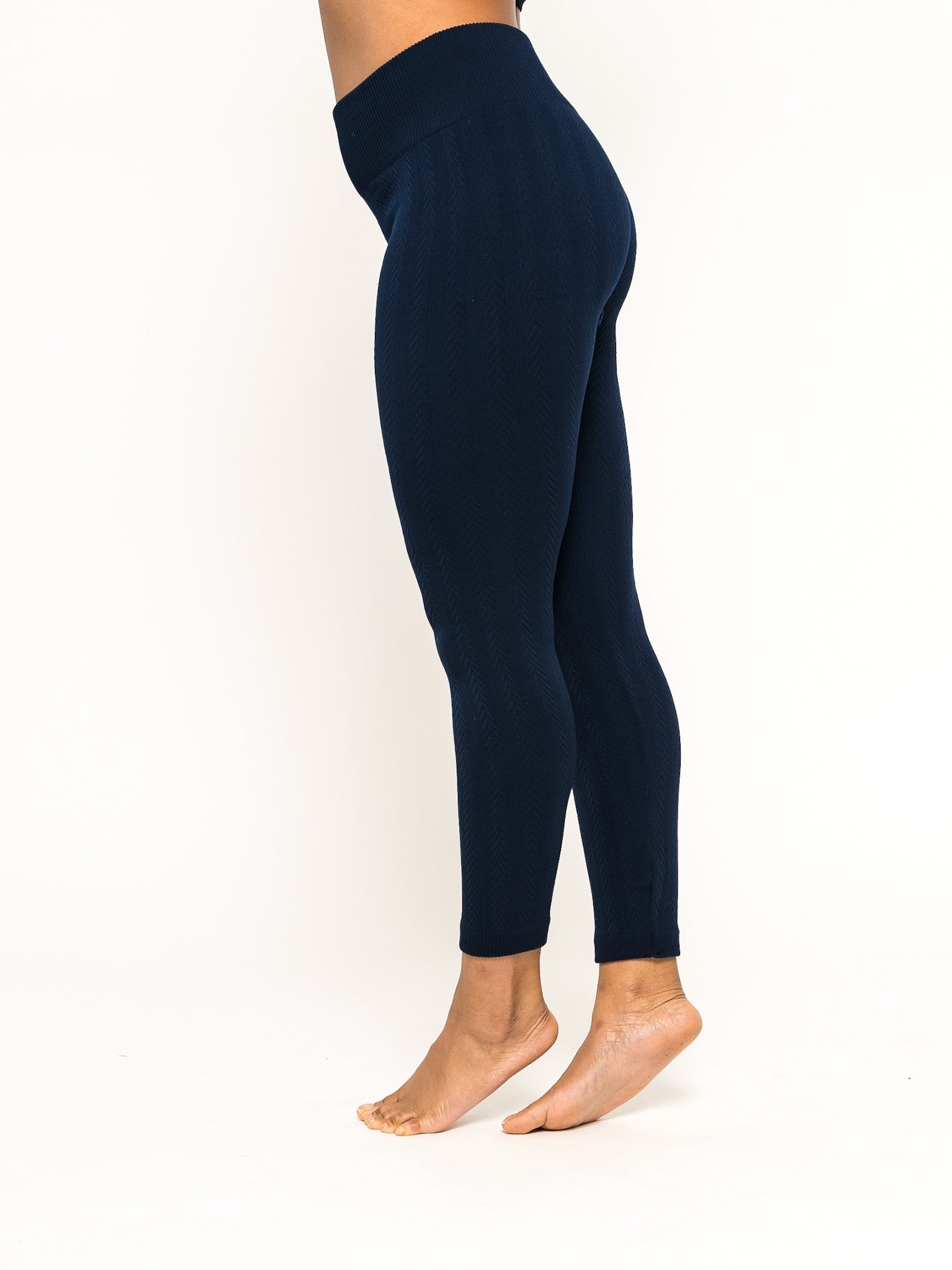 Navy best sale fleece tights