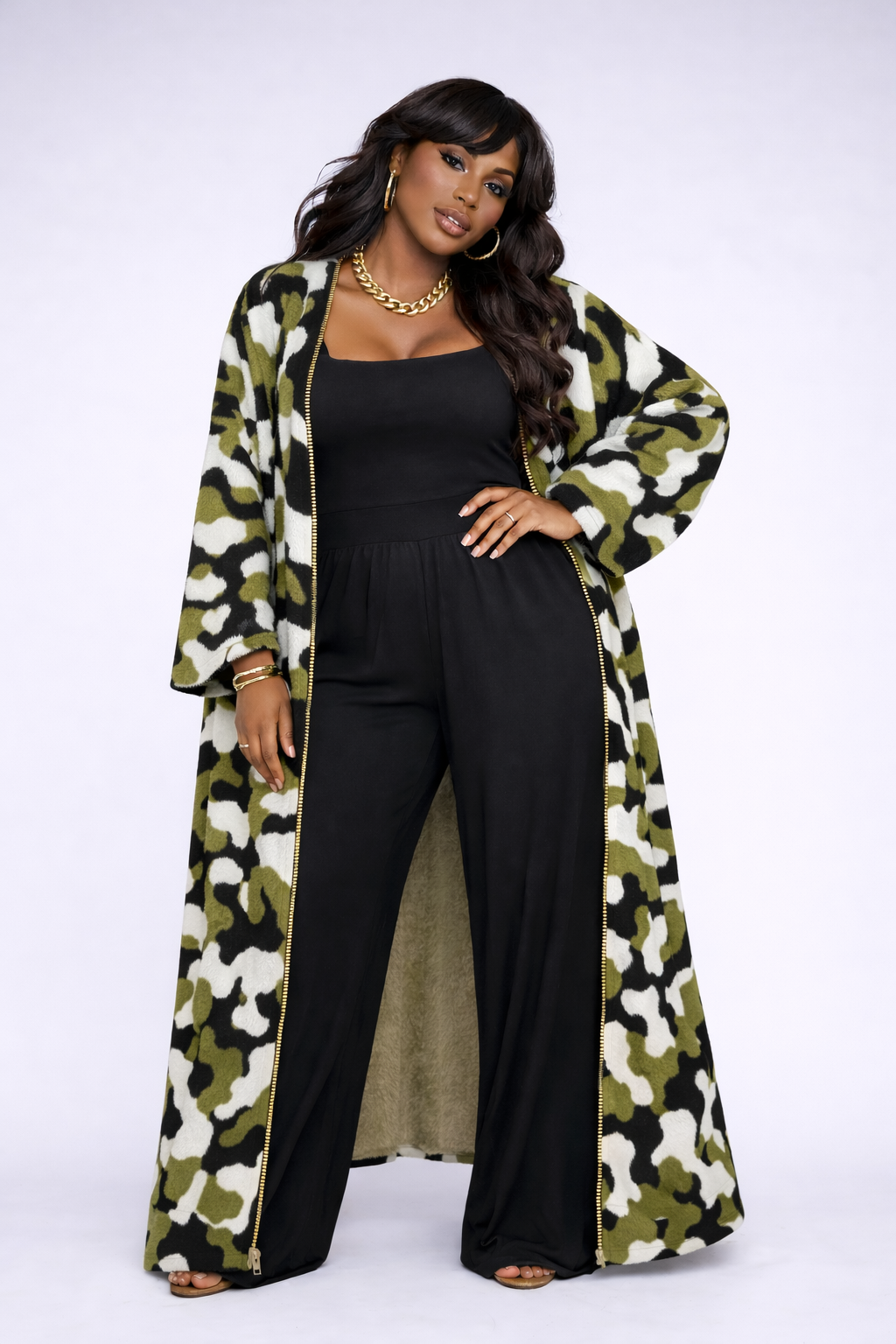 The Authority Oversized Camo Cardigan