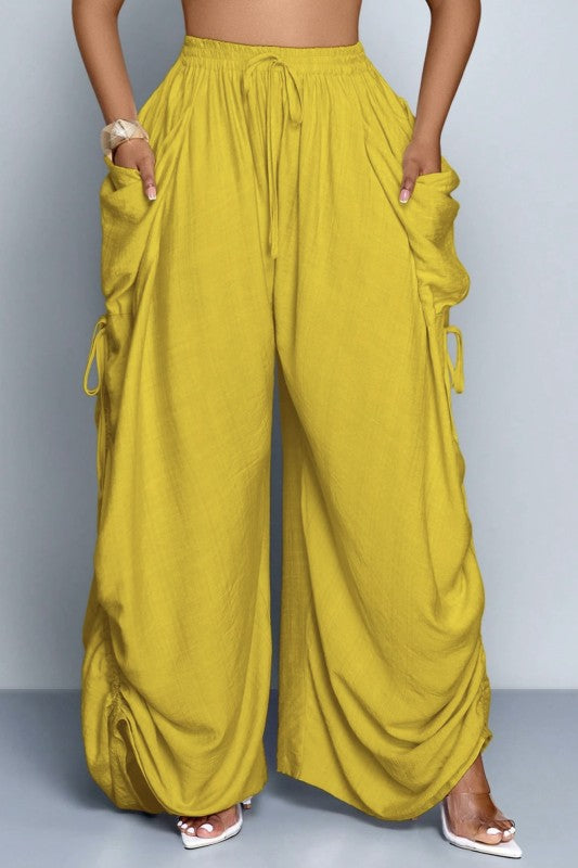 Stand on it Side Drawstring Pants