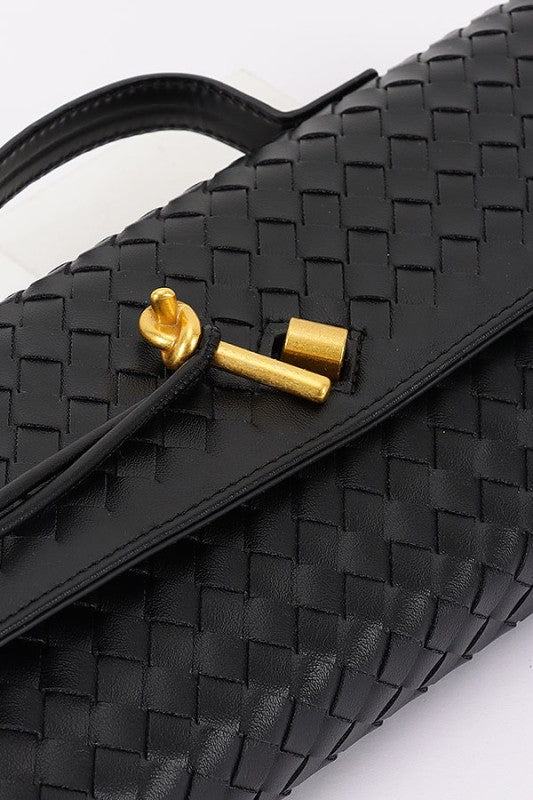 Uptown Woven Convertible Handbag