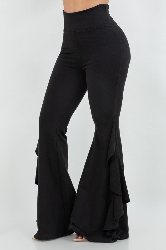 Break away ruffle Wide leg legging