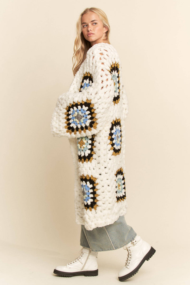Granny Square Crochet Cardigan
