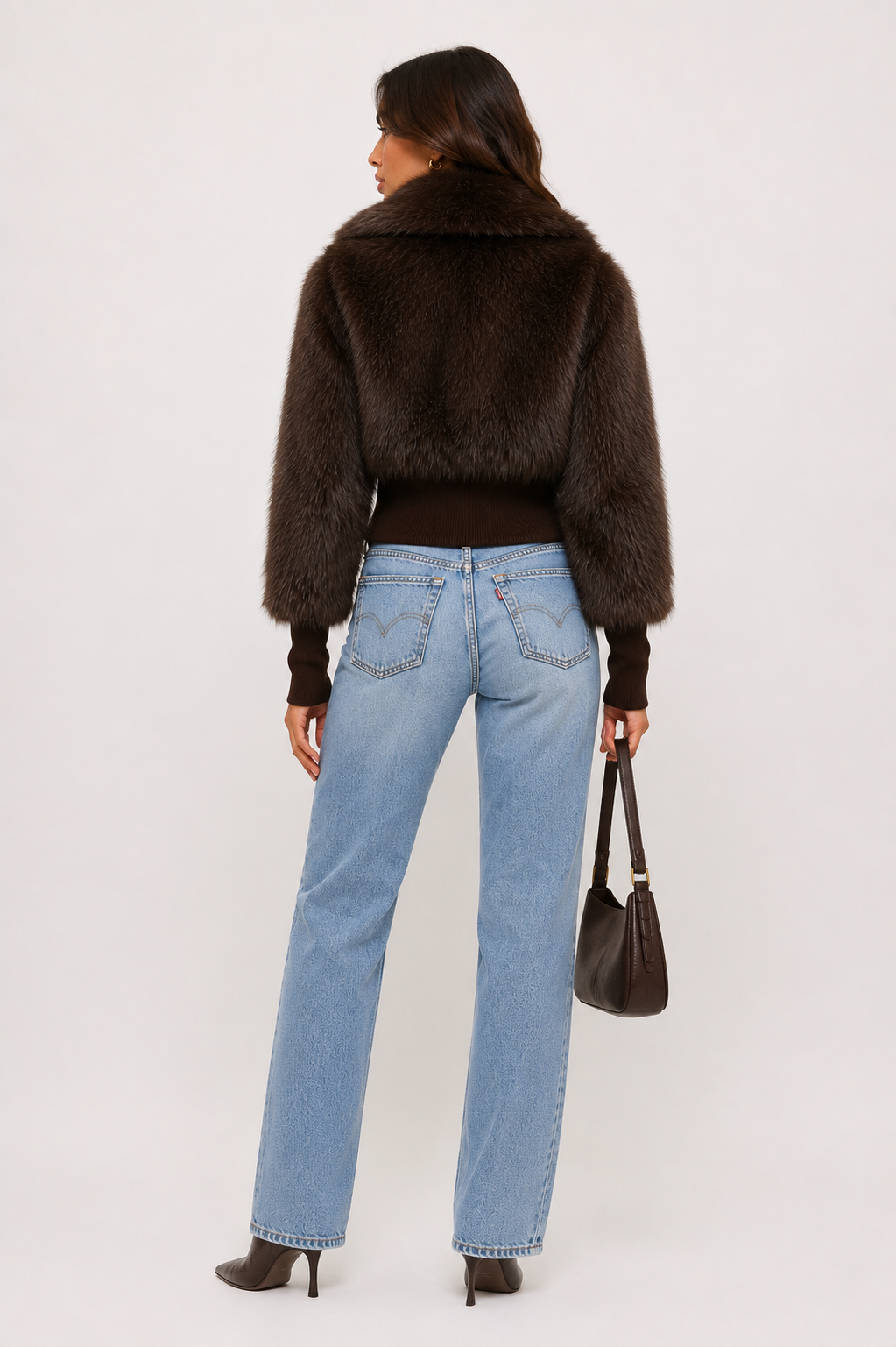 The Aubrey Faux Fur Zipper Jacket