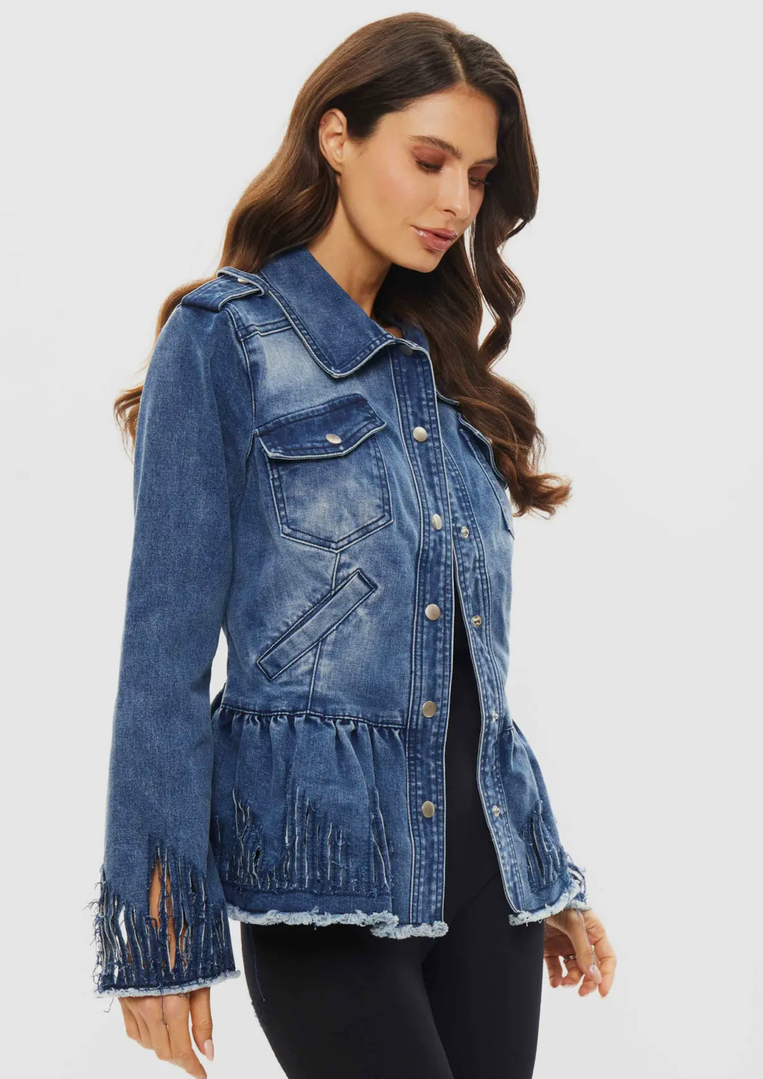 Cut it Up Love Denim Jacket