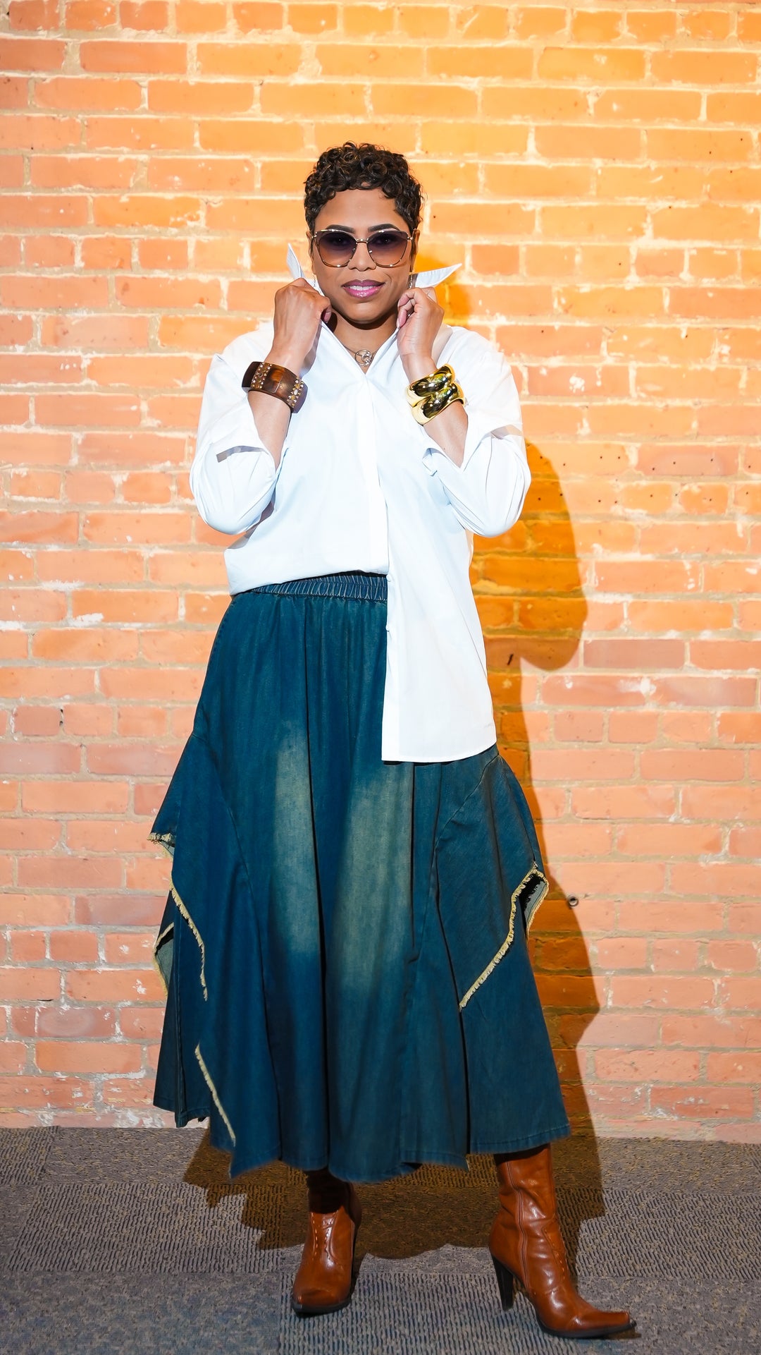 Ring the Bell Wide Leg Jean (Black)