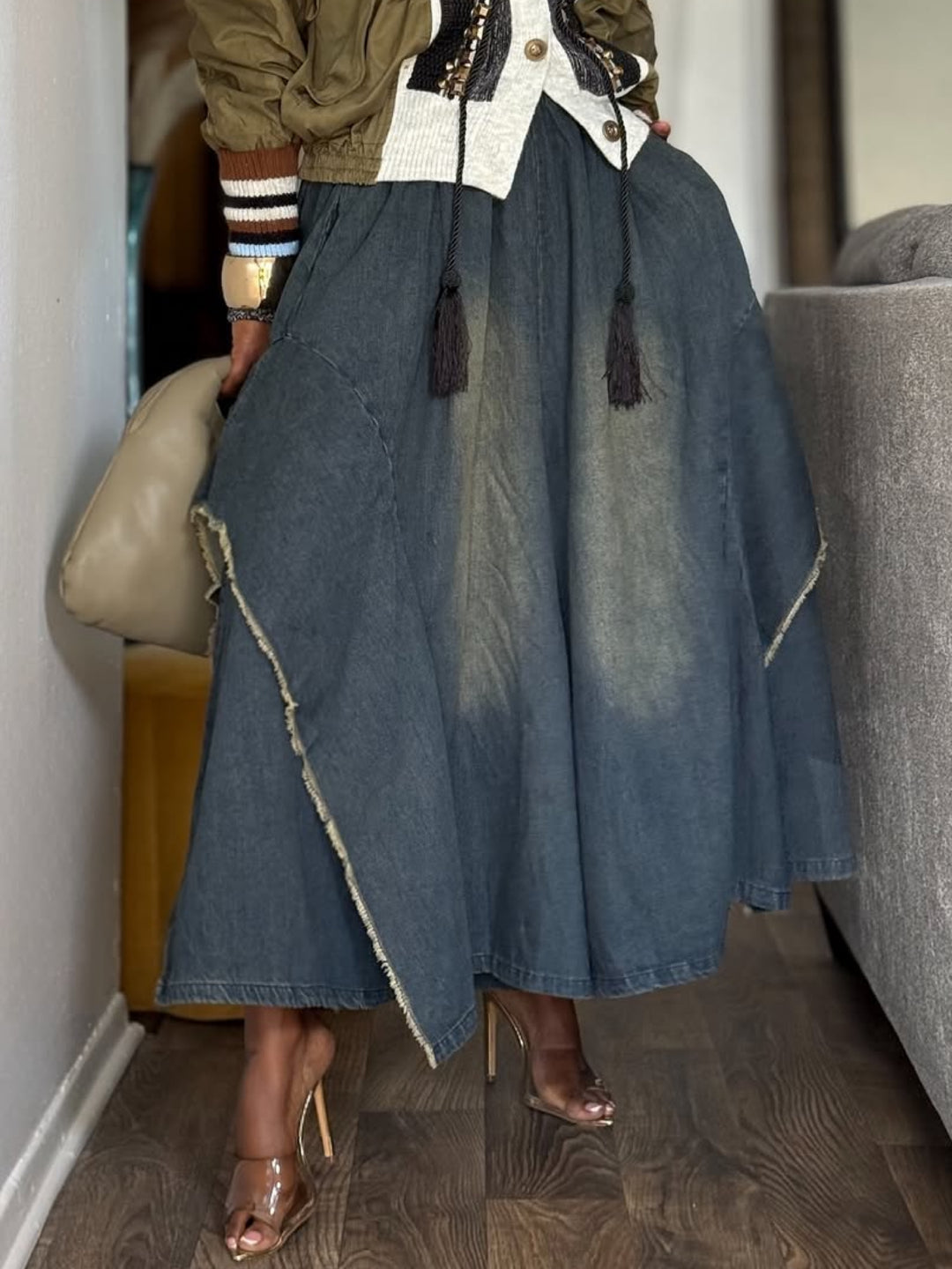 Ring the Bell Wide Leg Jean (Denim)