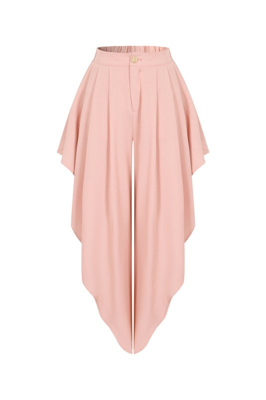 Pleated & Draped Over Pants