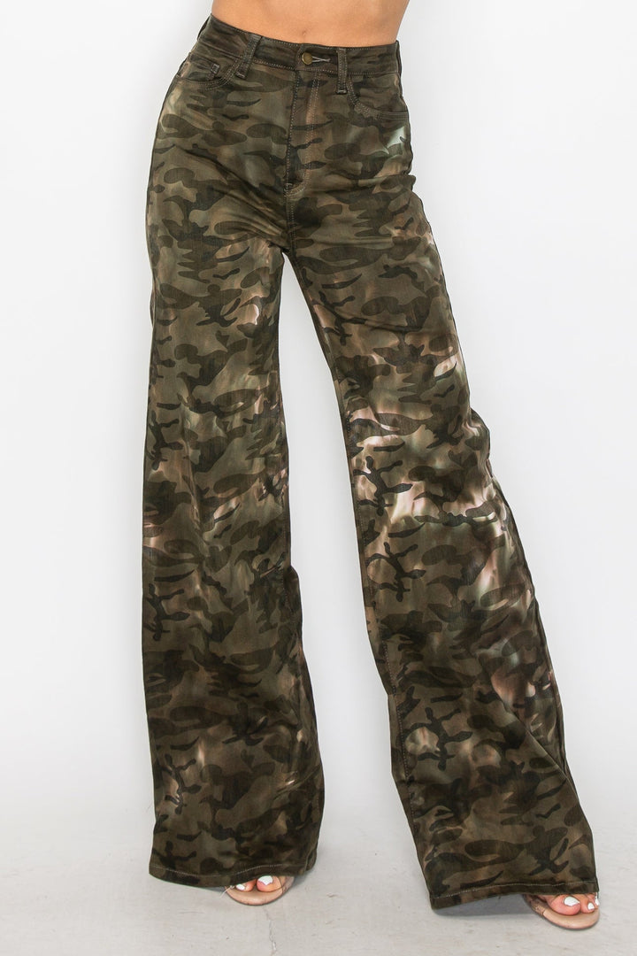 Overdrive Wide Leg Camo Jean