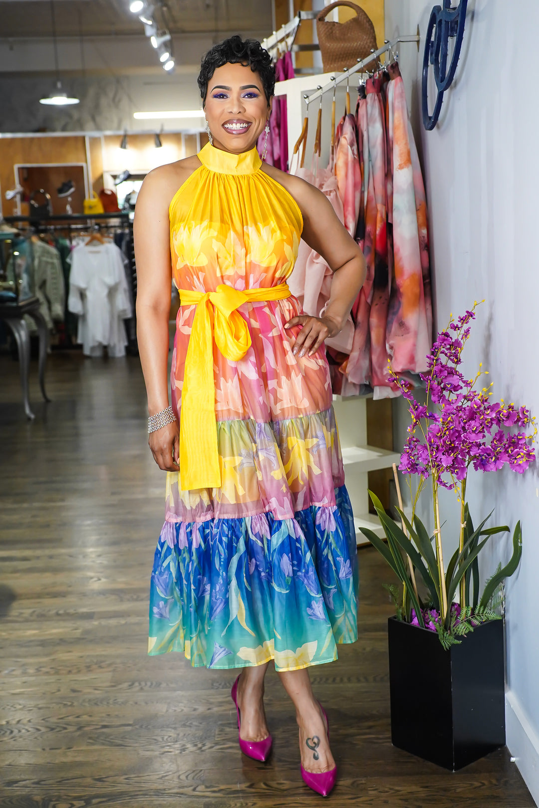 Spring Lake tiered Maxi Dress
