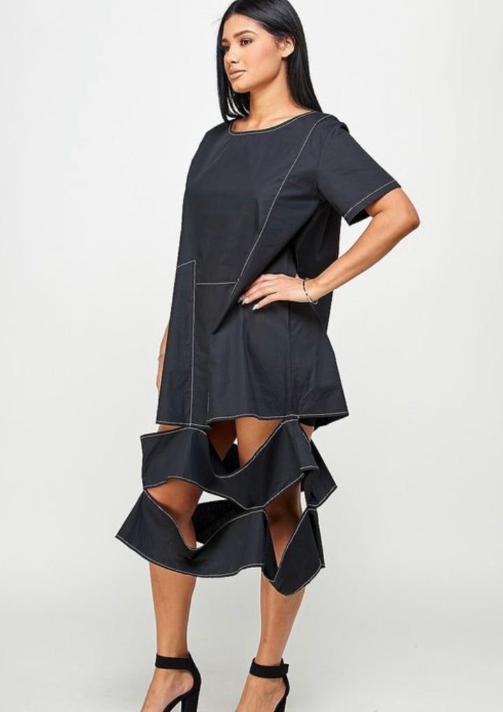 OH Cut it Out Short Sleeve Dress