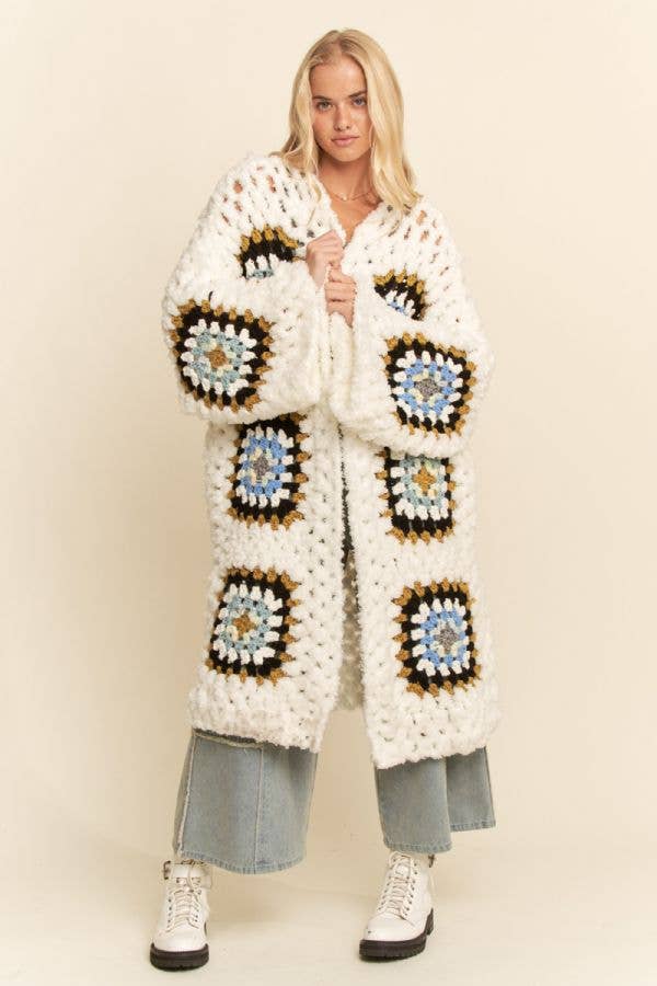 Granny Square Crochet Cardigan