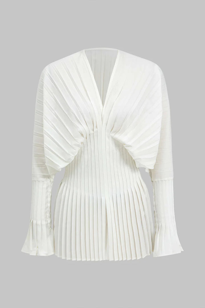 Pretty Pleats Balloon Blouse