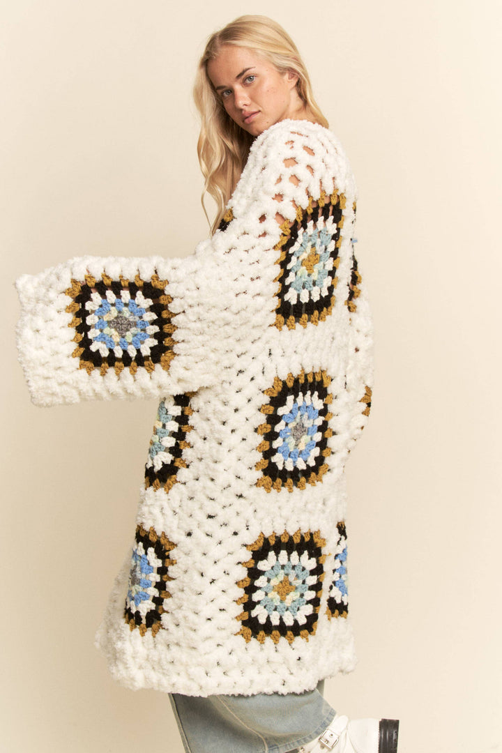 Granny Square Crochet Cardigan