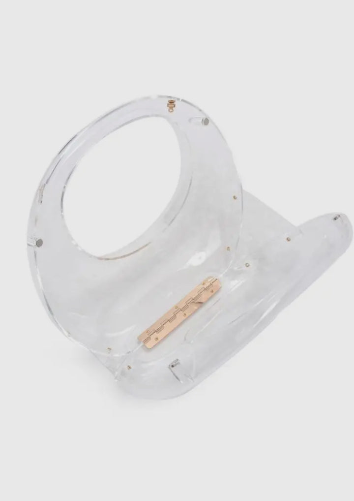 Jessica Round Acrylic Purse (Clear)