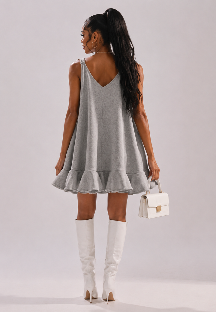 Twirl &amp; Tell Ruffle Swing Dress