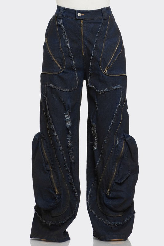 Zip it All Around Cargo Jeans