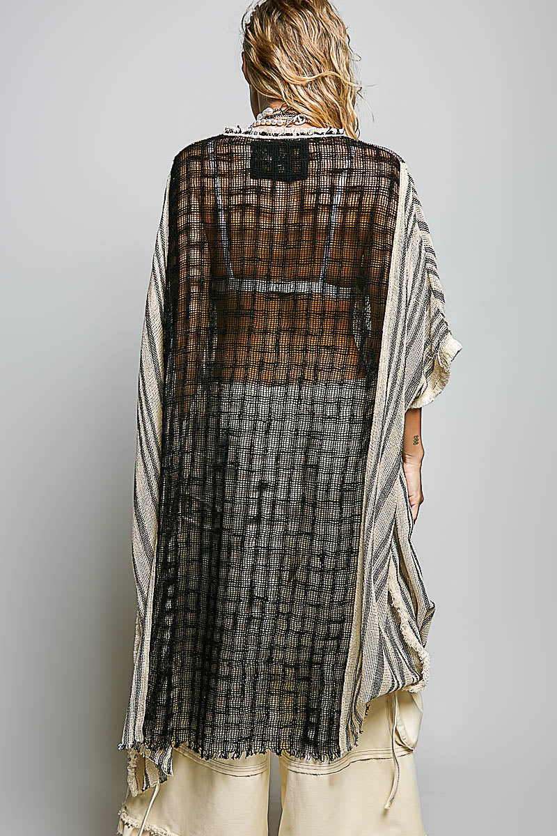 Boho Breeze Oversized Fringe Top