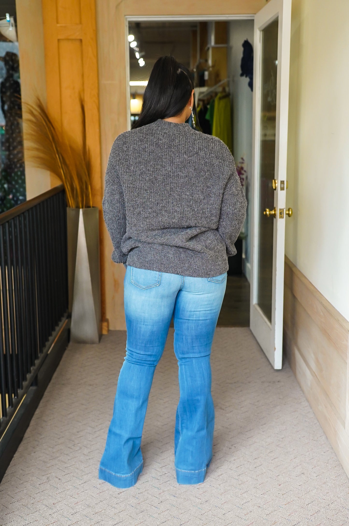 School Gurl Denim Mix Cardigan